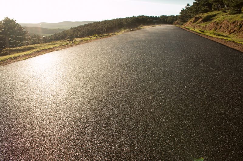 Cleaned and Prepared Asphalt Surface