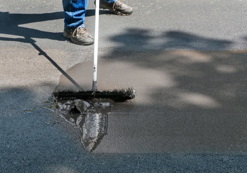 Sealing Walkway in a Residential Area