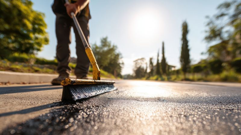 Blacktop Sealcoating detail